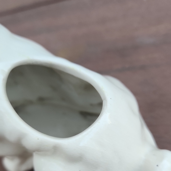 Ceramic Dog Planter - Cream - Picture 3 of 5